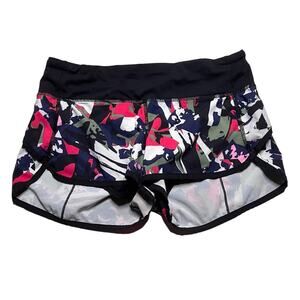 Lululemon Speed Short Pop Cut Boom Juice Multi Black Size 4